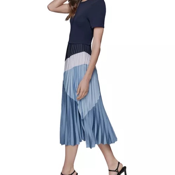 Karl Lagerfeld Paris Pleated Midi Dress - Picture 2 of 7